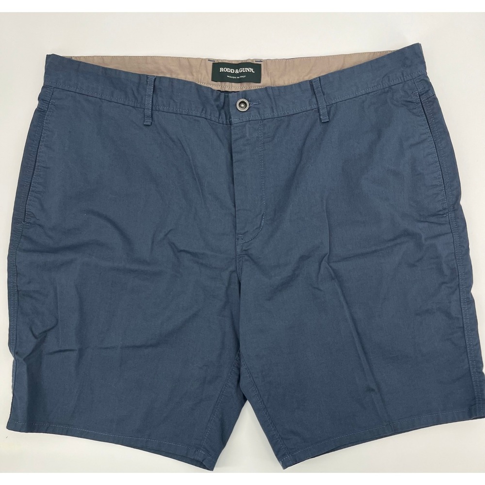 Rodd & Gunn Mens Blue Sports Fit Cotton Stretch Chino Shorts Size 38 Woven Italy